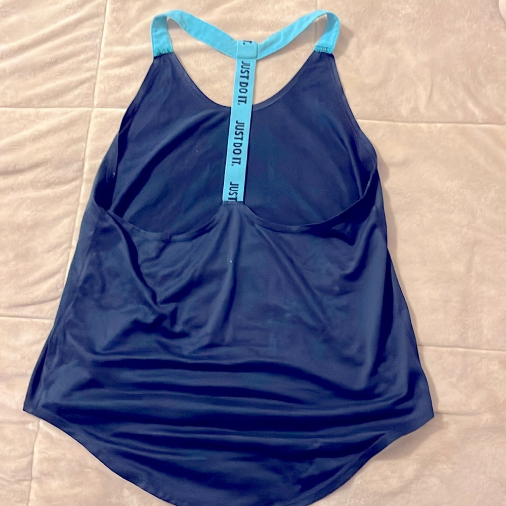 Nike racerback blue teal workout top